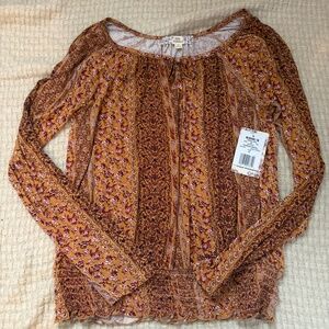 patterned dressy business casual top